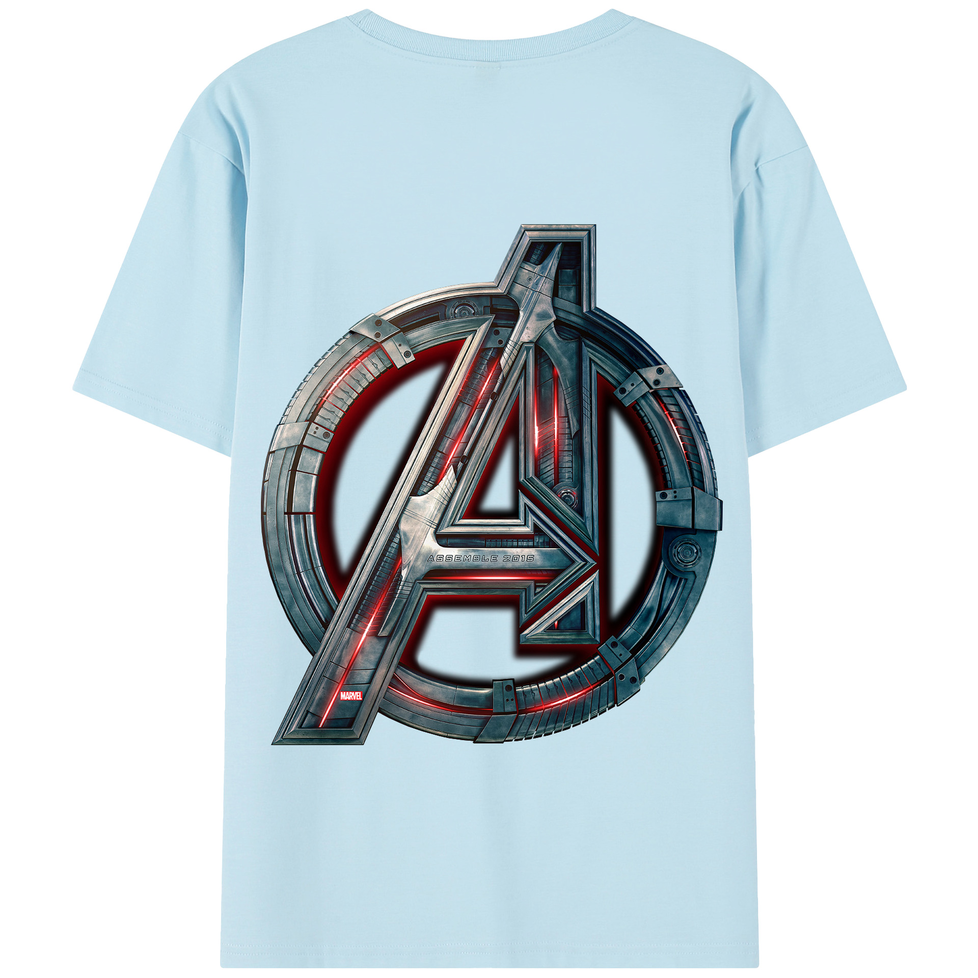 （画像用） アベンジャーズ The Avengers 綿100％半袖Tシャツ（背面プリント）
